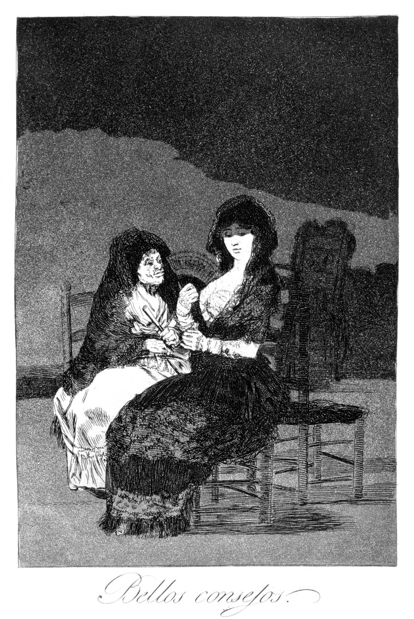 Loistava neuvo, 1799 tekijältä Francisco de Goya