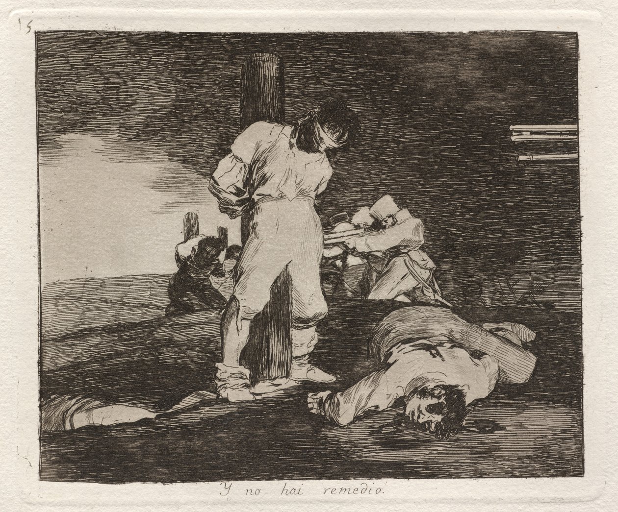 Y no hai -remedio (ja siitä ei ole apua) tekijältä Francisco de Goya
