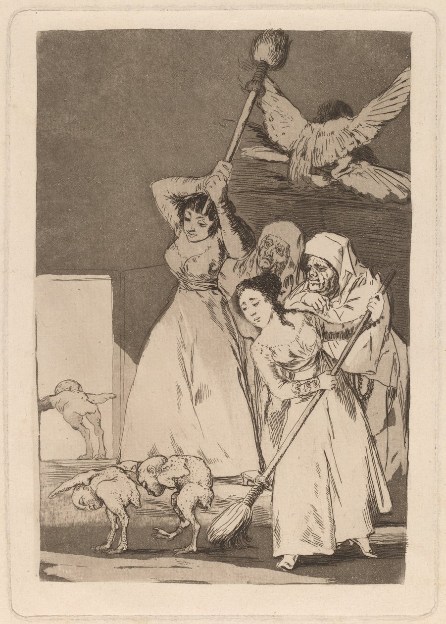Ya van desplumados (There They Go Plucked) tekijältä Francisco de Goya
