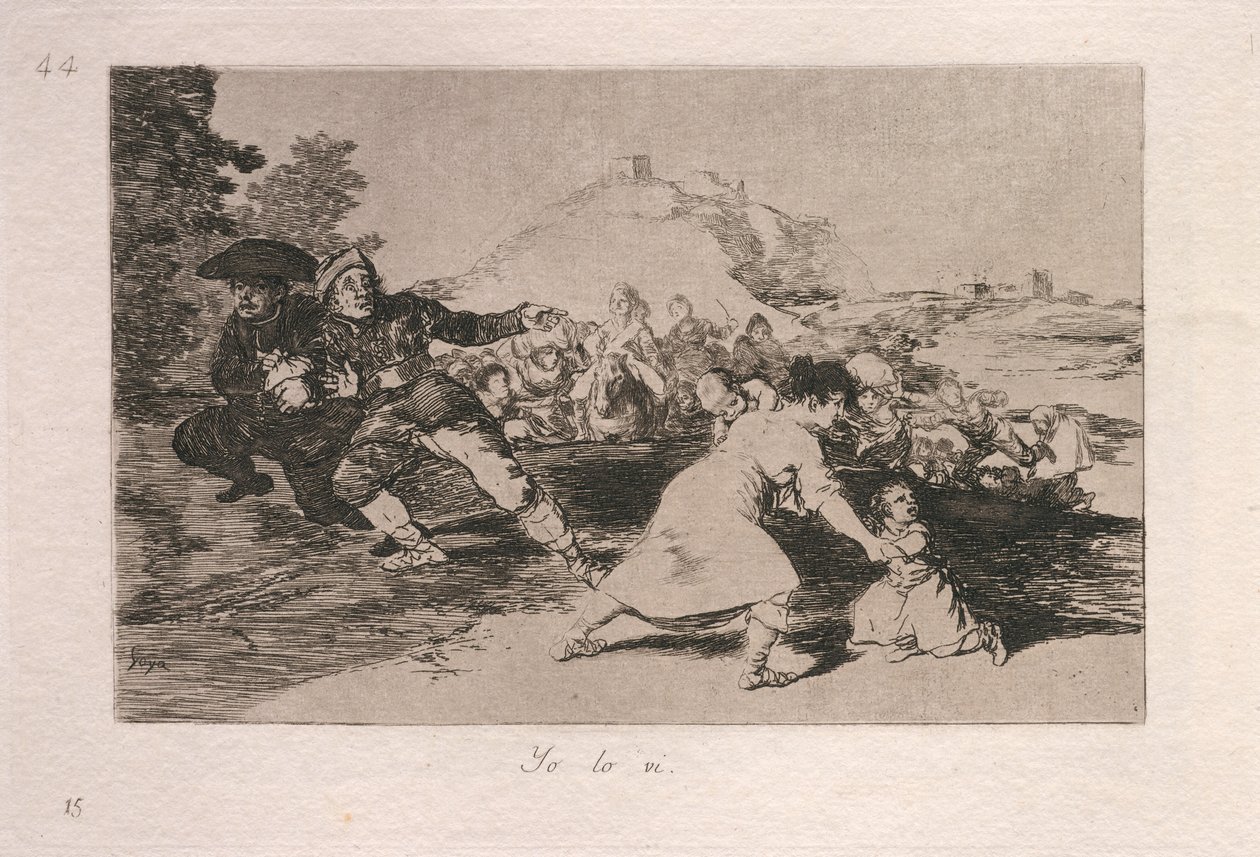Yo lo vi (Minä näin sen) tekijältä Francisco de Goya