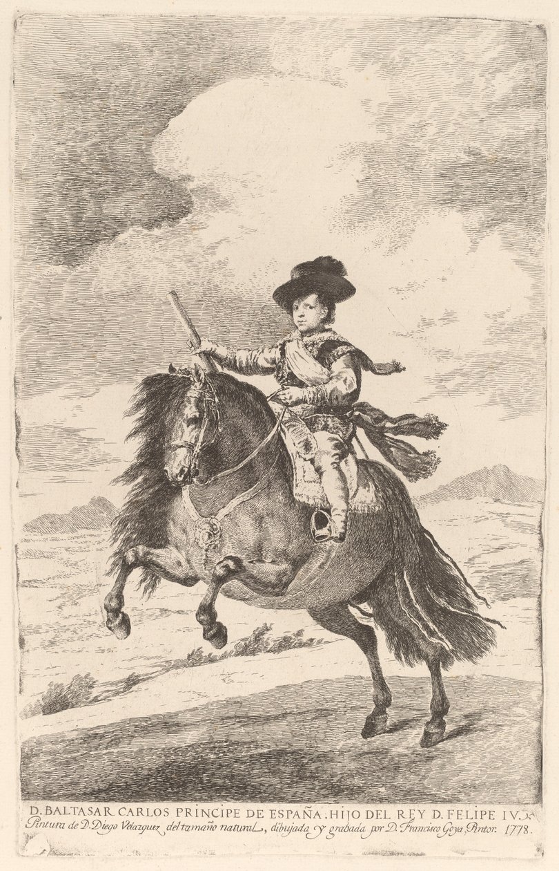Baltasar Carlos tekijältä Francisco de Goya after Diego Velázquez
