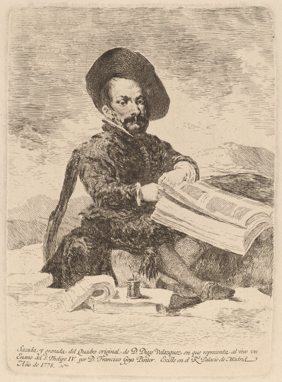 Kääpiö (Kääpiö) tekijältä Francisco de Goya after Diego Velázquez