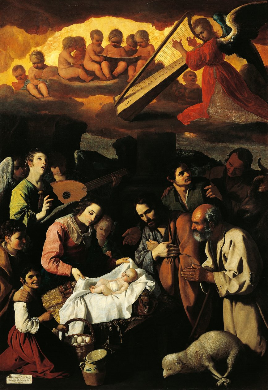 Paimenten palvonta tekijältä Francisco de Zurbaran