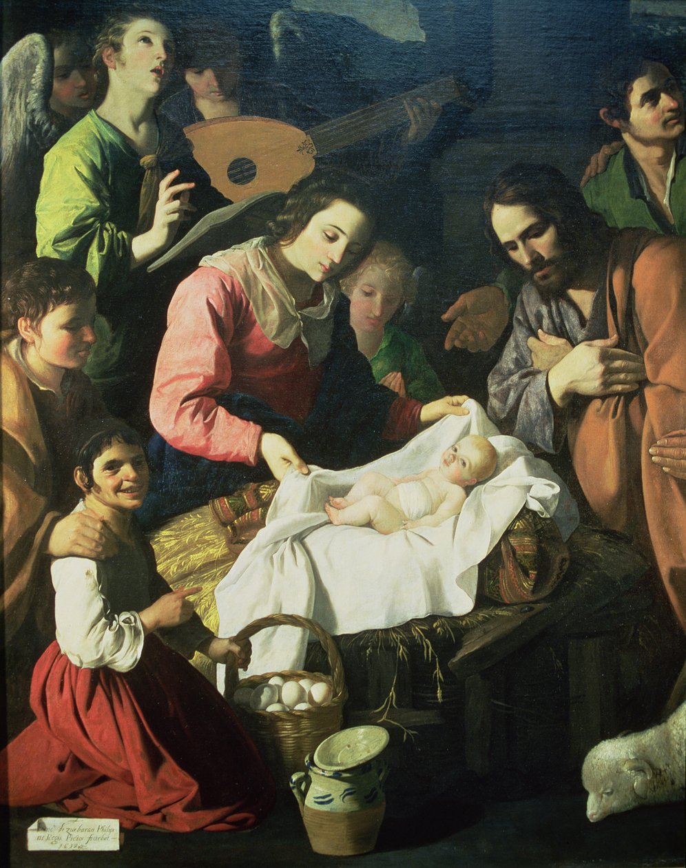 Paimenten palvonta tekijältä Francisco de Zurbaran