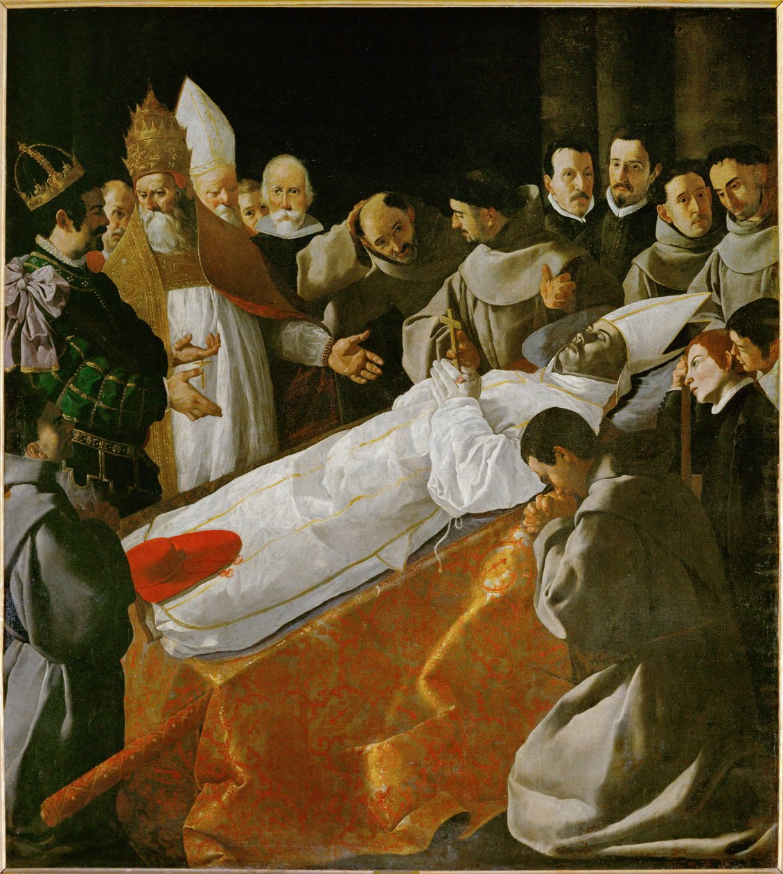 Pyhän Bonaventuran ruumiin näyttely ... tekijältä Francisco de Zurbaran