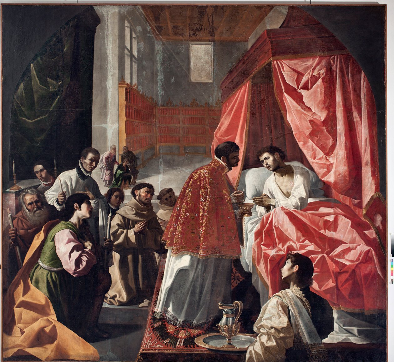 Pyhän Bonaventuren viimeinen ehtoollinen (öljy kankaalle tekijältä Francisco de Zurbaran