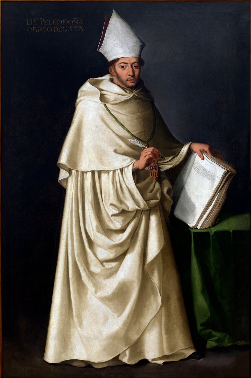 Pedro de Ona (1570-1643), kirjoittanut Zurbaran, Francisco, de (1598-1664). Öljy kankaalle, koko: 207x136, n. 1630, Sevillan kaupungintalo tekijältä Francisco de Zurbaran