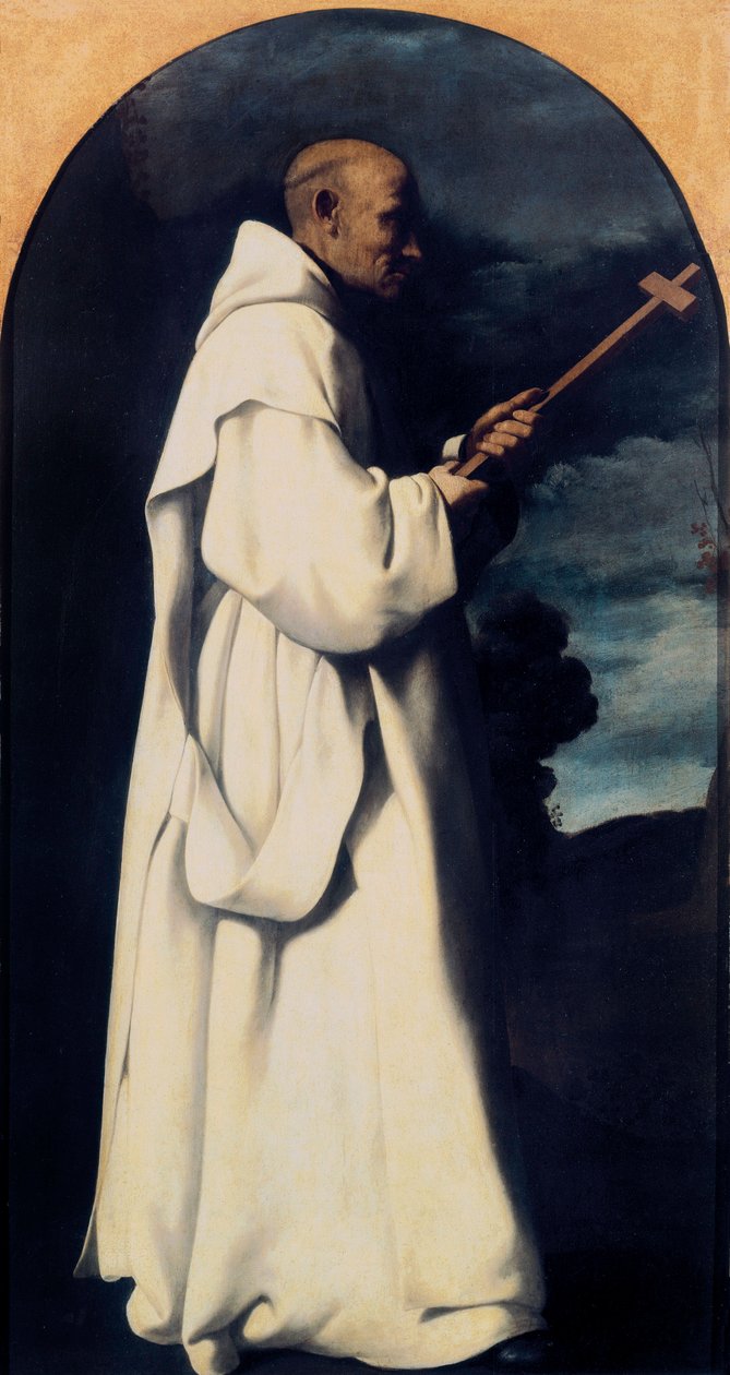 Pyhä Bruno tekijältä Francisco de Zurbaran