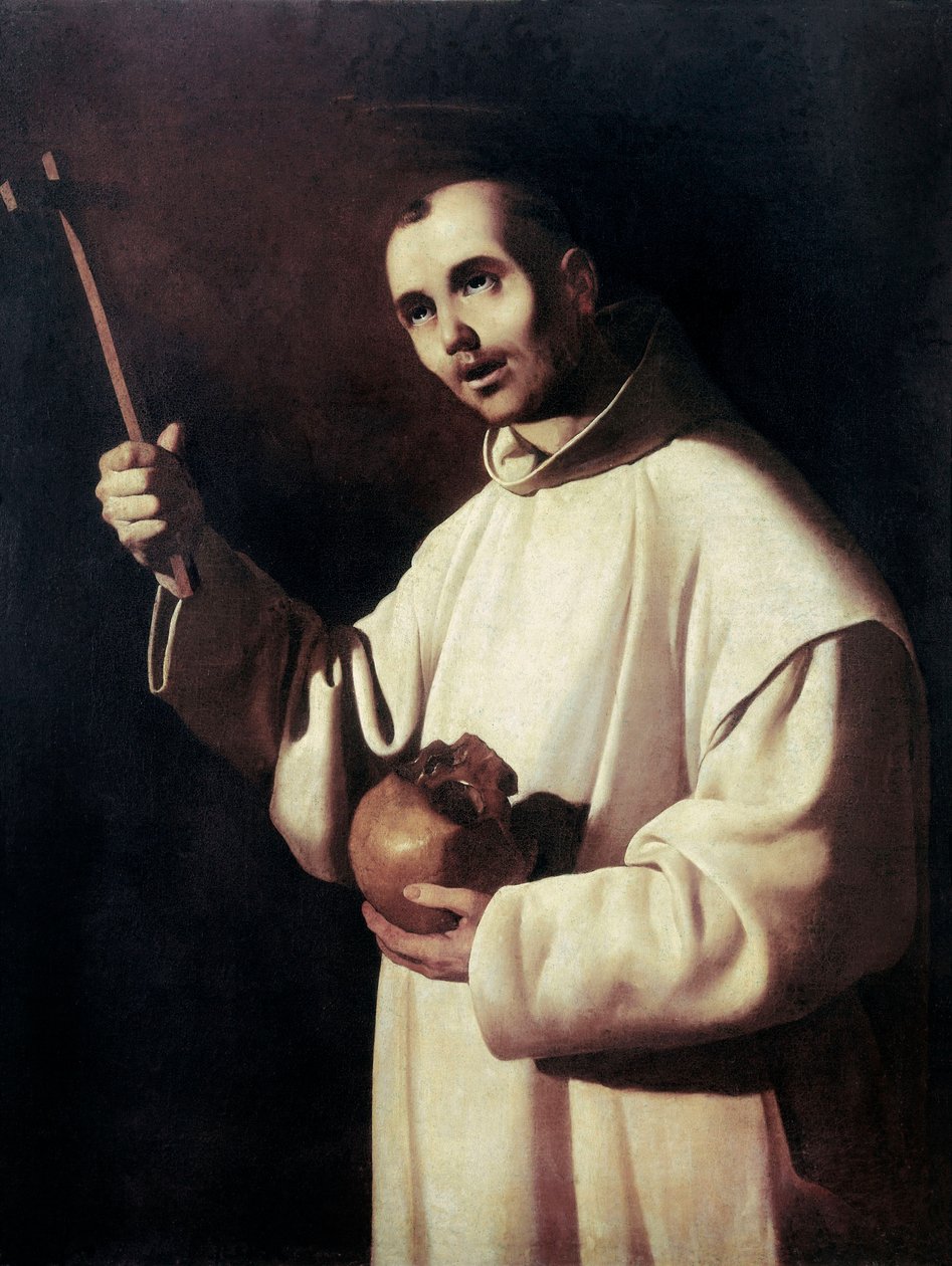 Pyhä Bruno tekijältä Francisco de Zurbaran