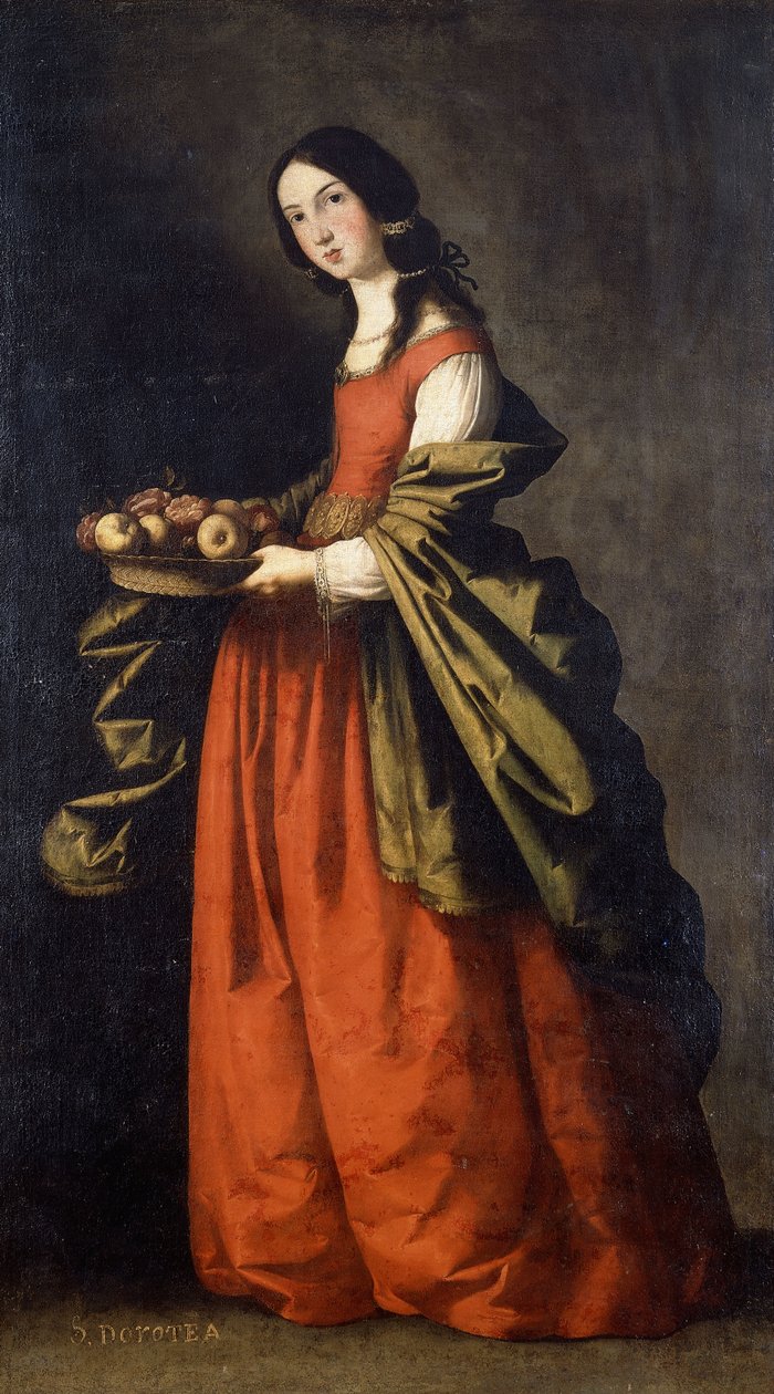 Pyhä Dorothea tekijältä Francisco de Zurbaran