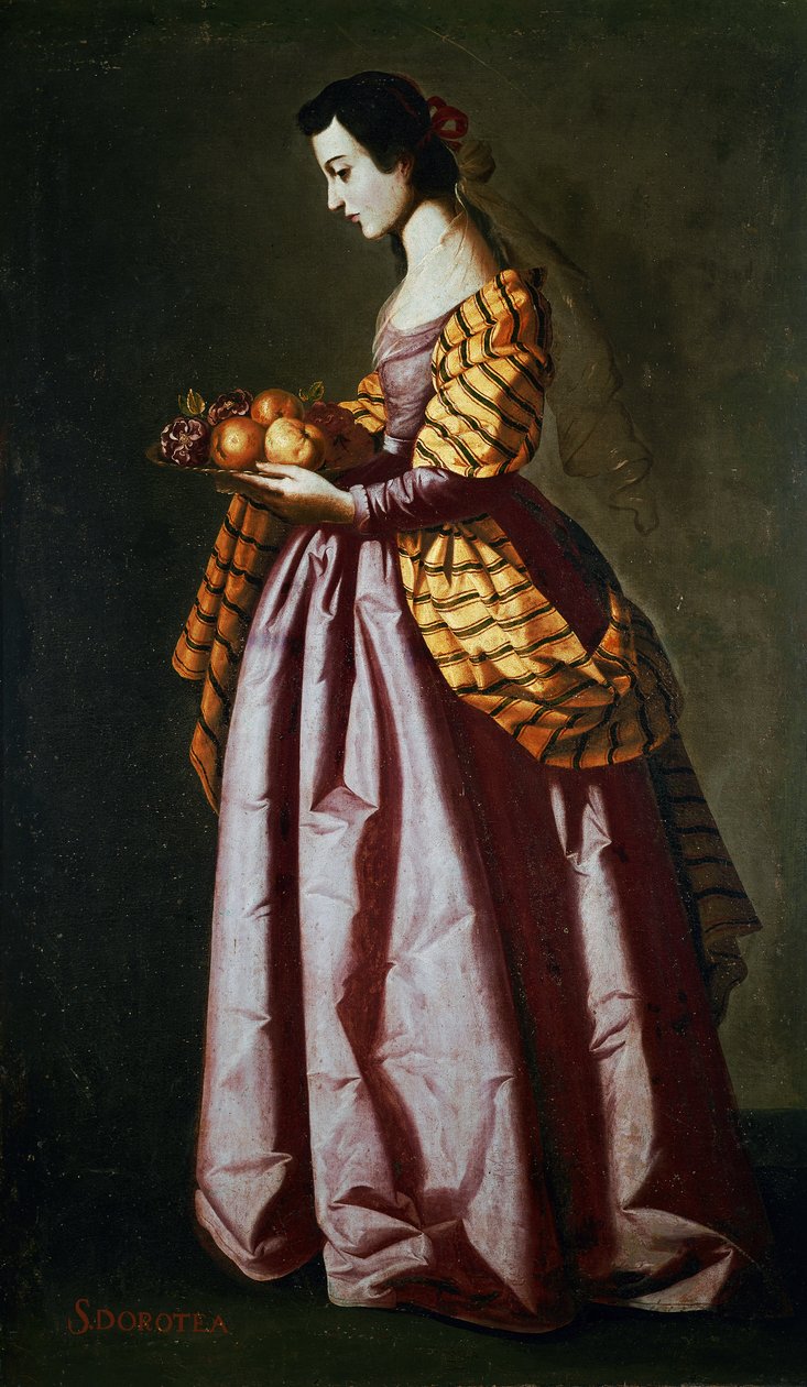 Pyhä Dorothy tekijältä Francisco de Zurbaran