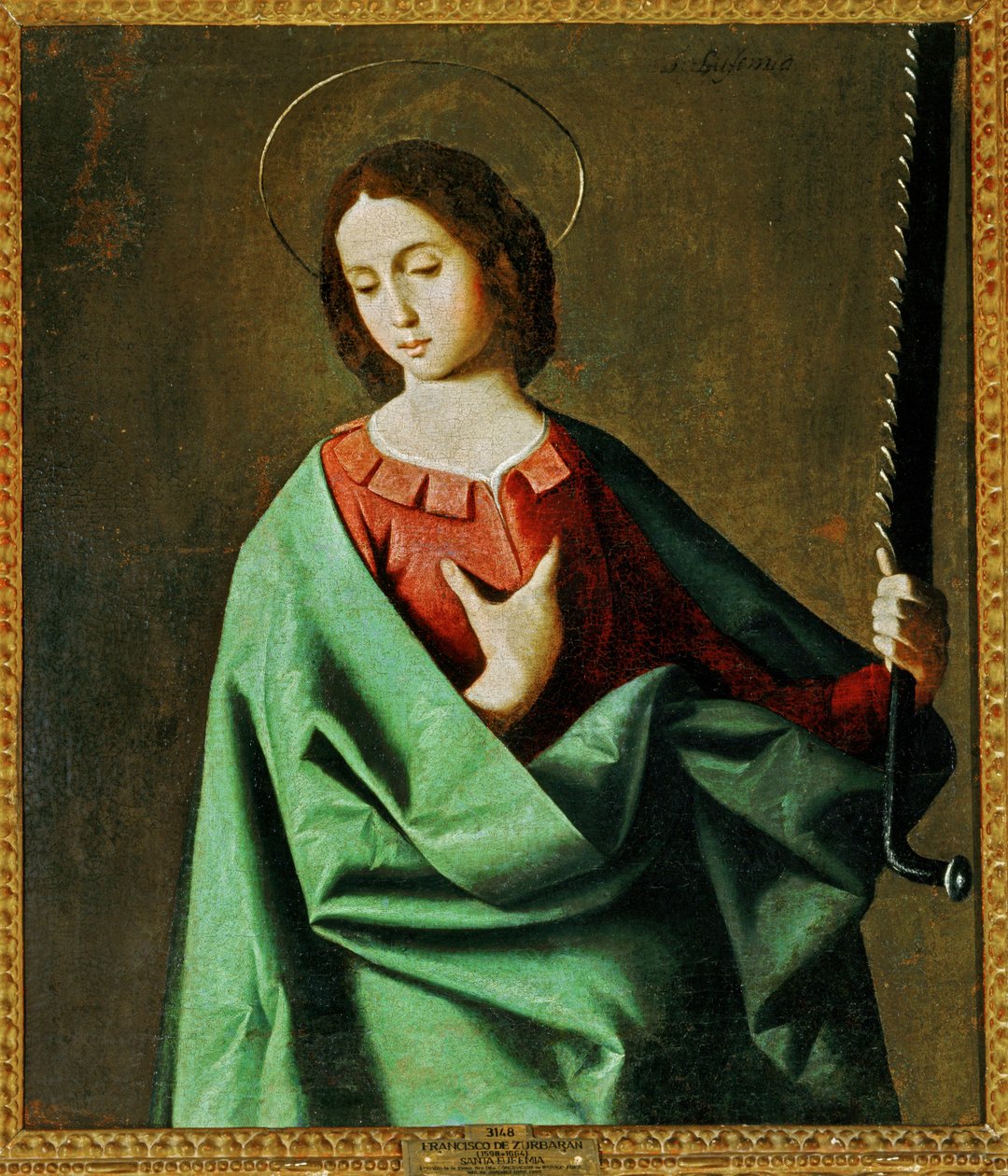 Saint Euphemia ... (maalaus kankaalle) tekijältä Francisco de Zurbaran
