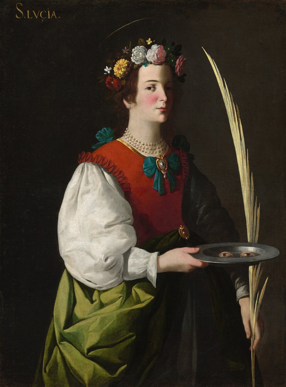 Saint Lucy, n. 16251630. tekijältä Francisco de Zurbaran