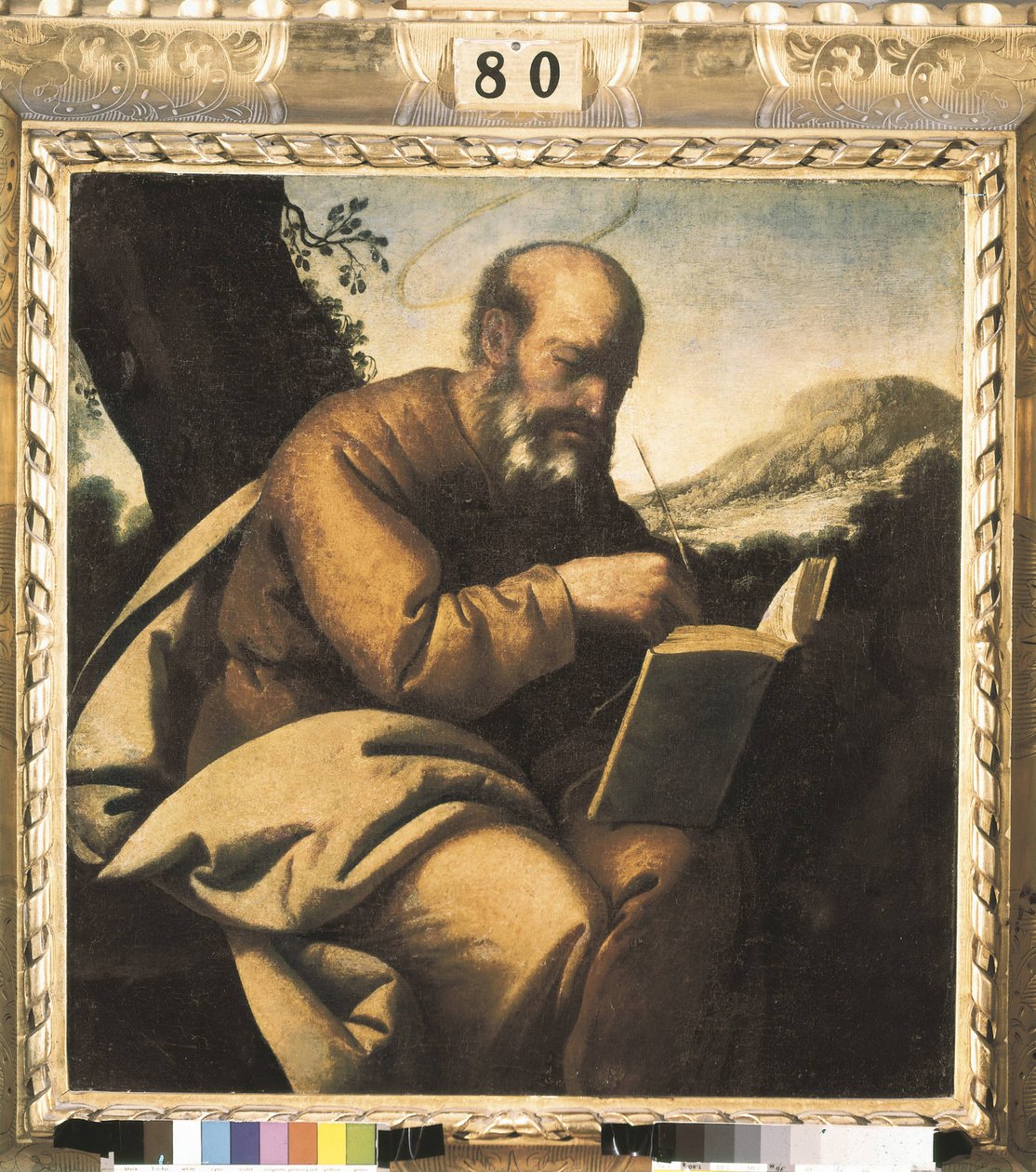 Pyhä Luke. 1633 (öljy kankaalle) tekijältä Francisco de Zurbaran