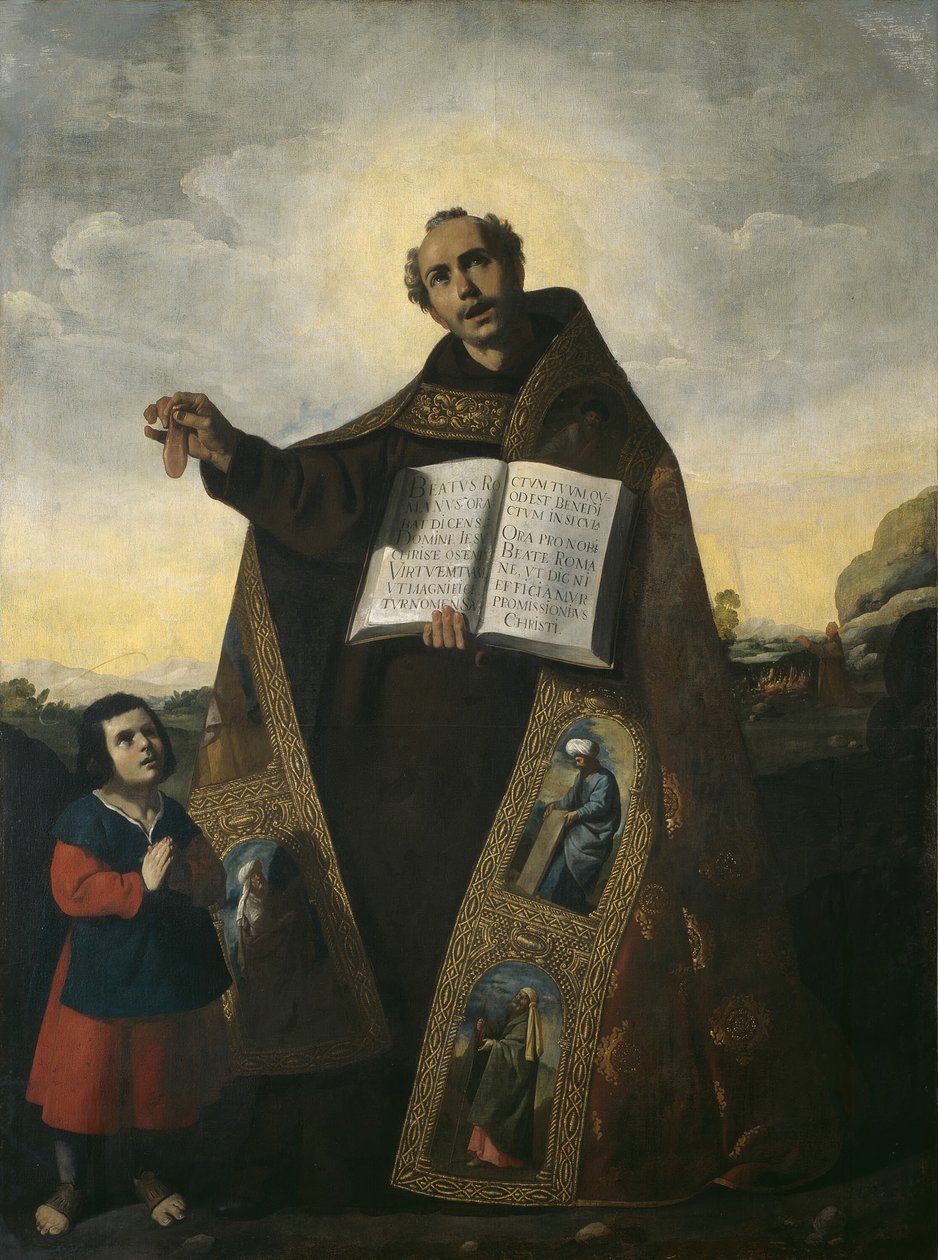 Pyhä Romanus Antiokialainen ja Saint Barulus, 1638. tekijältä Francisco de Zurbaran