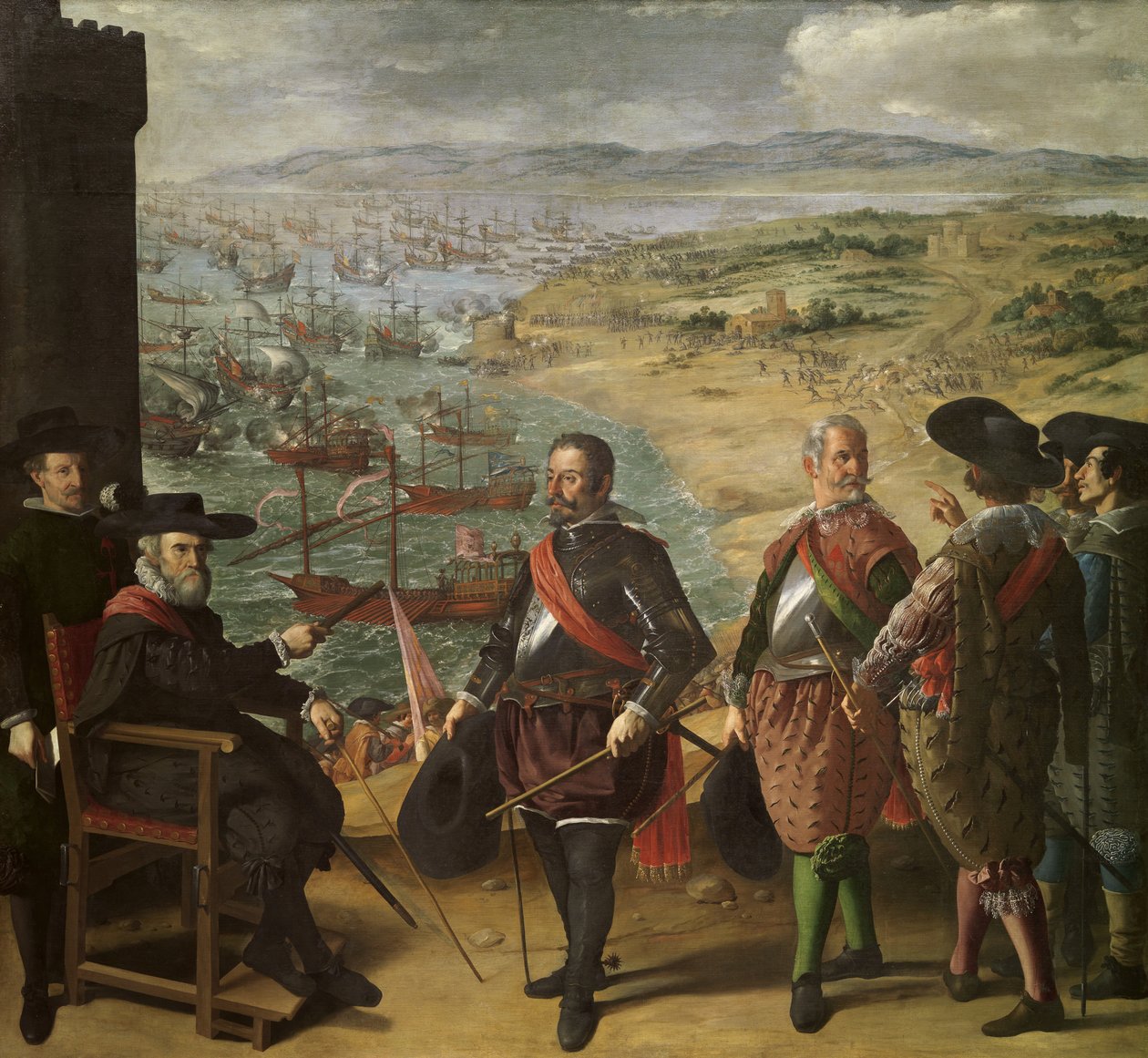 Cadizin puolustus englantilaisia vastaan, 1625, 1634-1635 tekijältä Francisco de Zurbaran