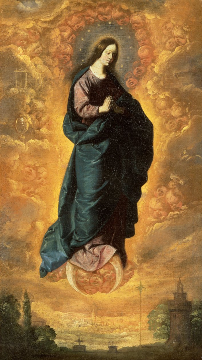 Immaculate Conception (öljy kankaalle) tekijältä Francisco de Zurbaran