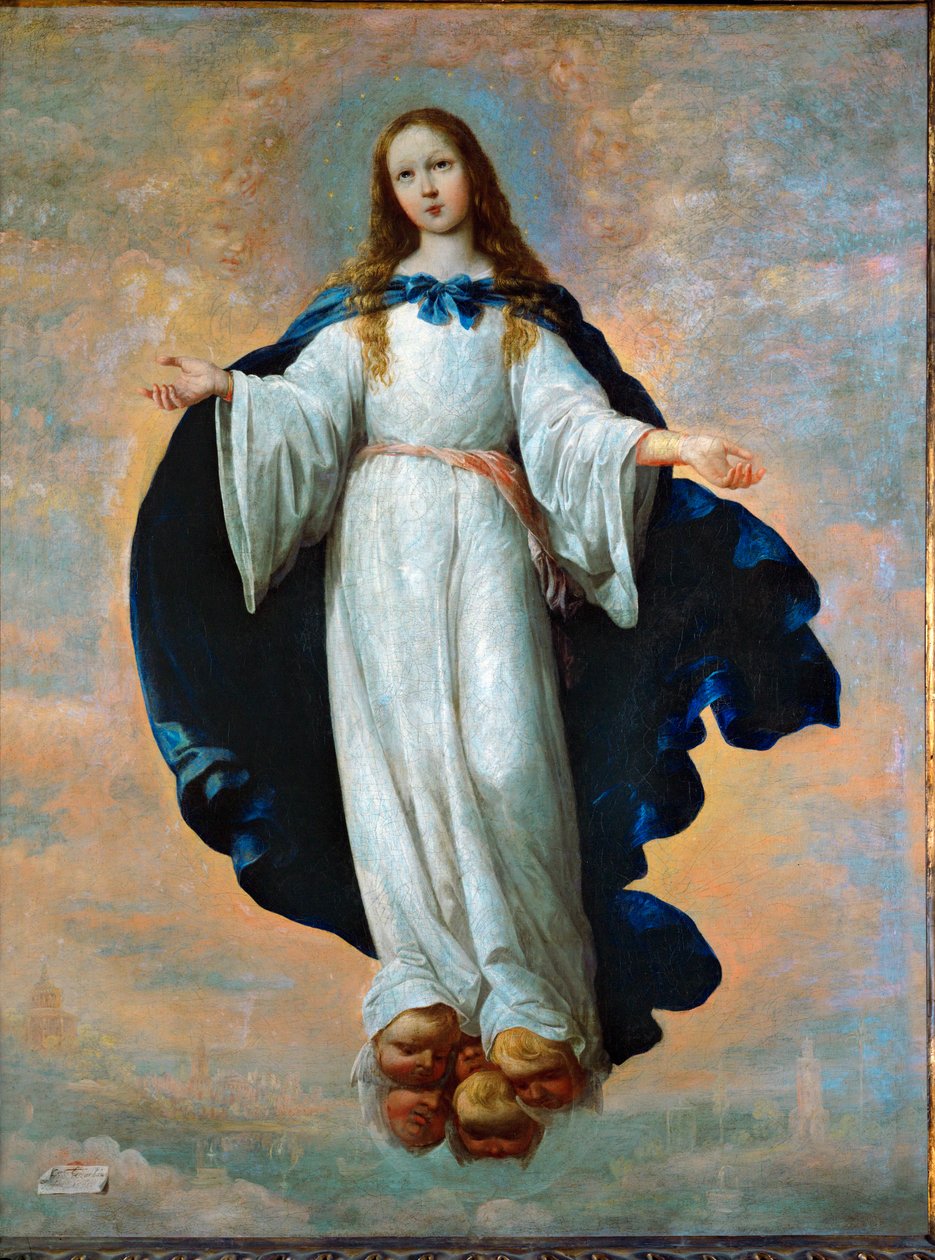 Tahraton sikiäminen ... (öljy kankaalle) tekijältä Francisco de Zurbaran