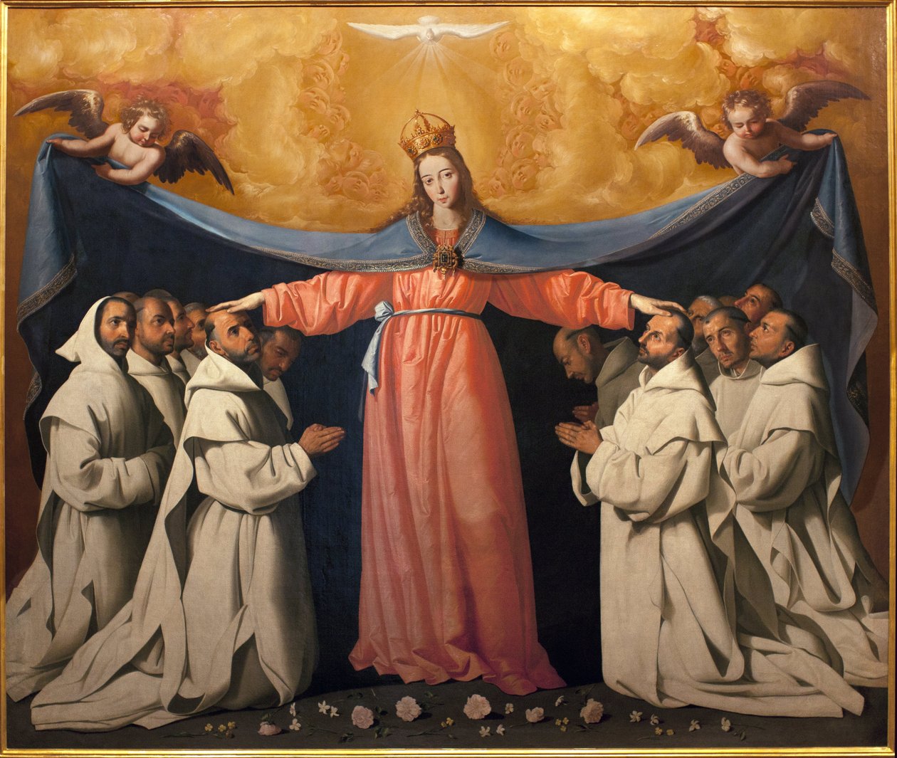 Luolien neitsyt. Maalaus Francisco Zurbaran (1598-1664), öljy kankaalle tekijältä Francisco de Zurbaran