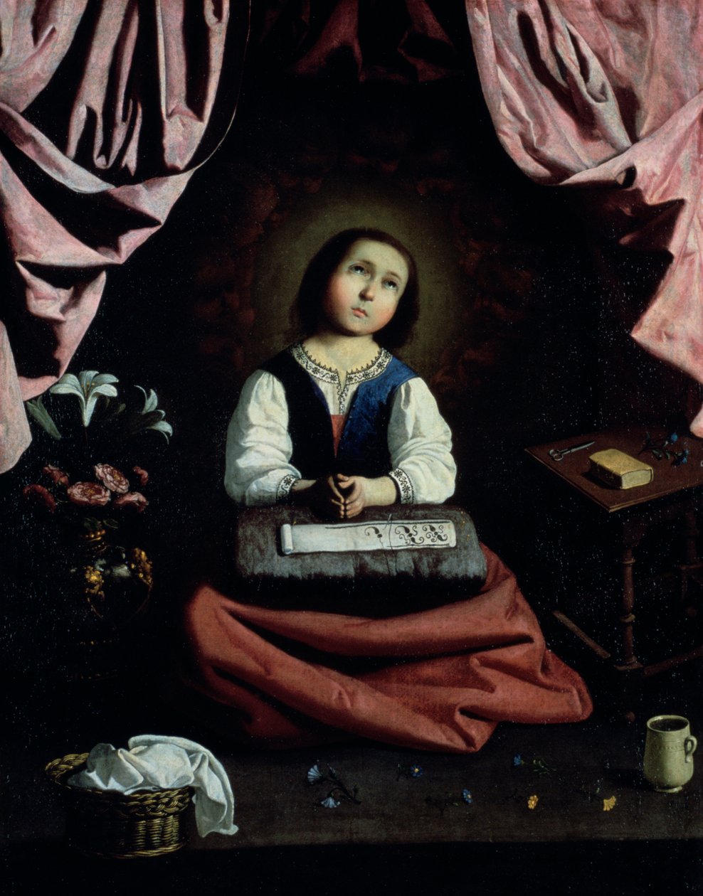 Nuori neitsyt, 1632-33 tekijältä Francisco de Zurbaran