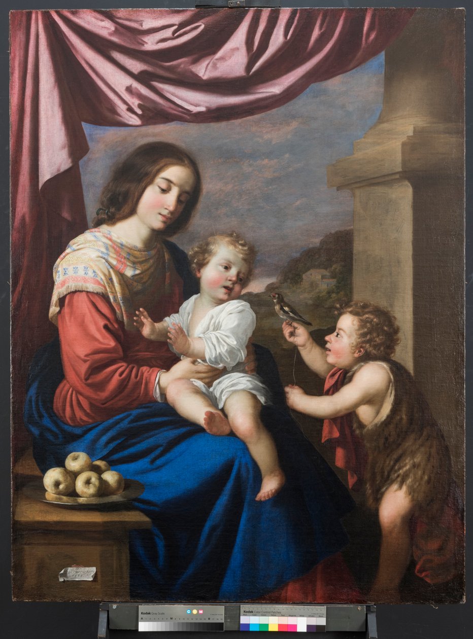 Neitsyt ja lapsi Pyhän Johanneksen kanssa tekijältä Francisco de Zurbaran