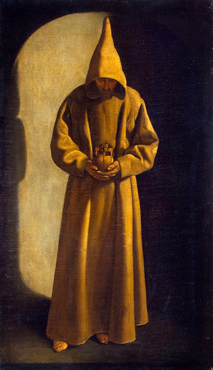 pyhä franciscus assisilainen tekijältä Francisco de Zurbaran