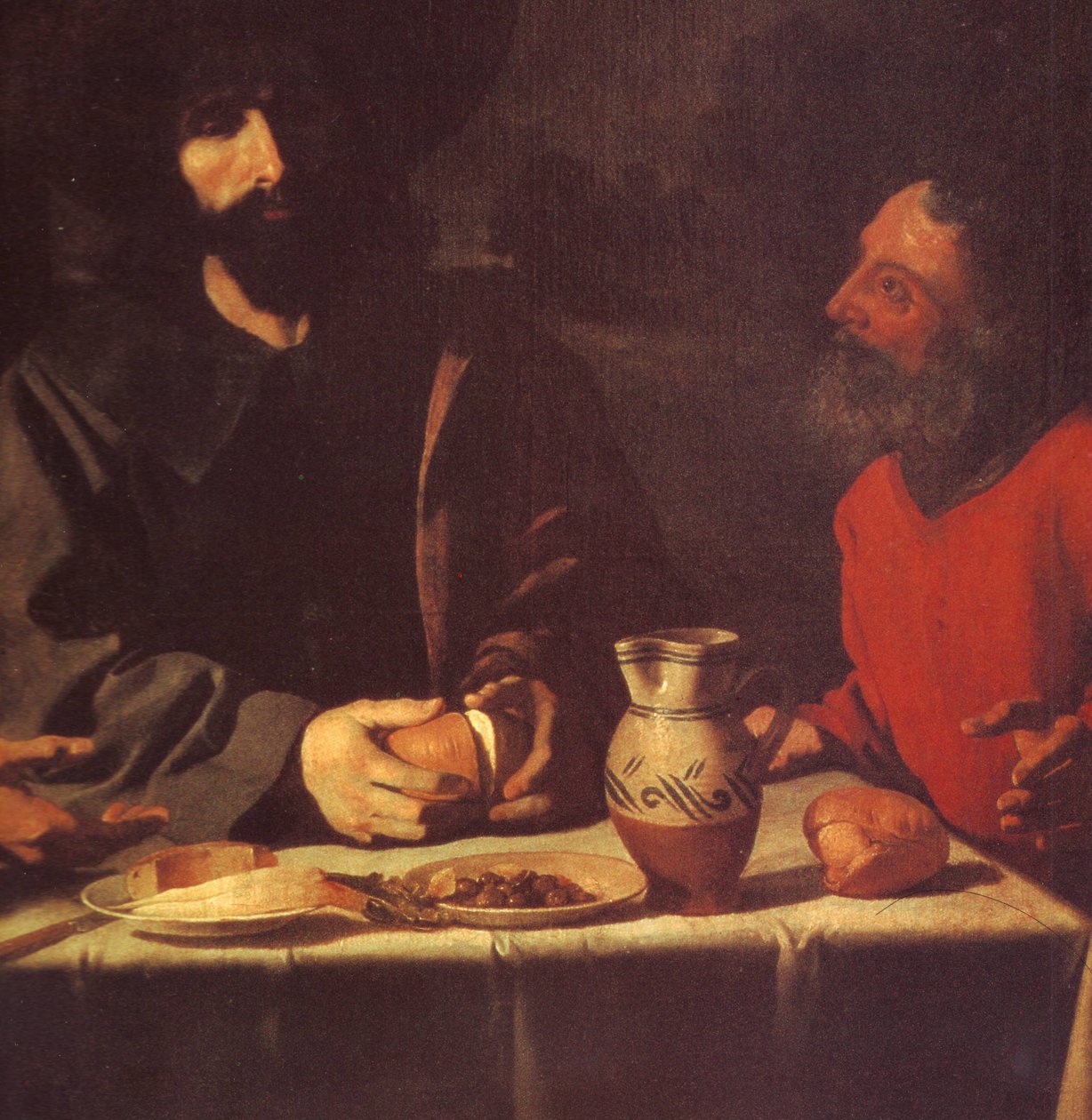 Ehtoollinen Emmauksessa tekijältä Francisco de Zurbaran