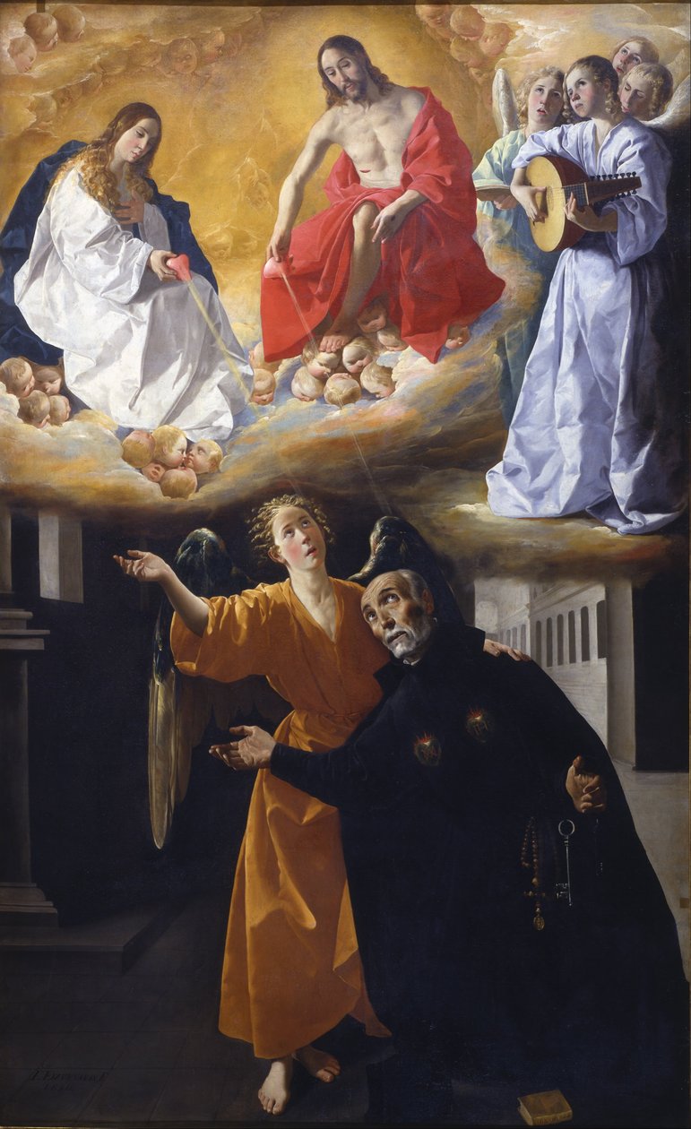 Visión del Beato Alonso Rodríguez tekijältä Francisco de Zurbaran