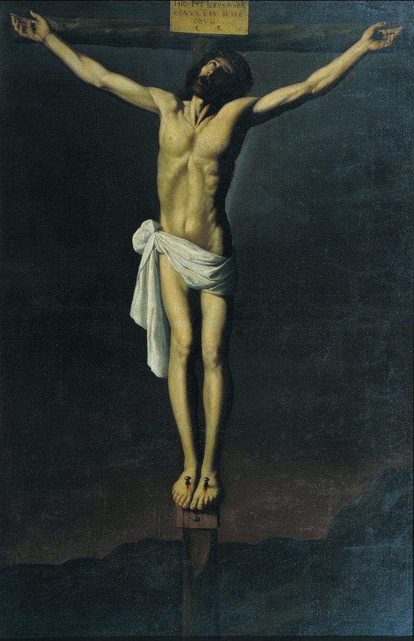 Kristus ristiinnaulittu tekijältä Francisco de Zurbarán and Workshop