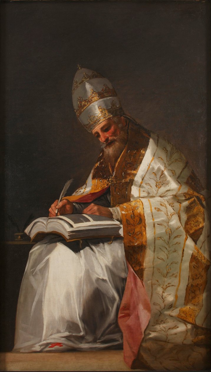 Pyhä Gregorius Suuri, paavi tekijältä Francisco de Goya