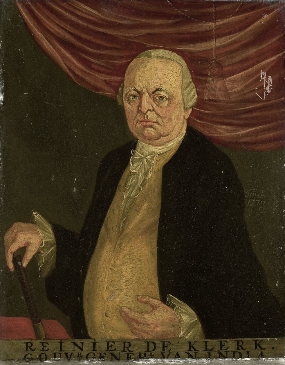 Hollannin Itä-Intian yhtiön kenraalikuvernöörin Reinier de Klerkin muotokuva tekijältä Franciscus Josephus Fricot (attributed to)