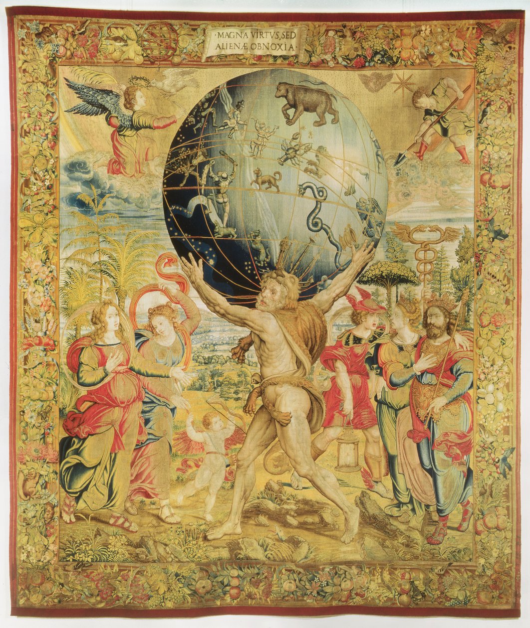 Hercules käynnistää olympialaiset, n. 1450-1475 (kuvakudos) tekijältä Franco Burgundian
