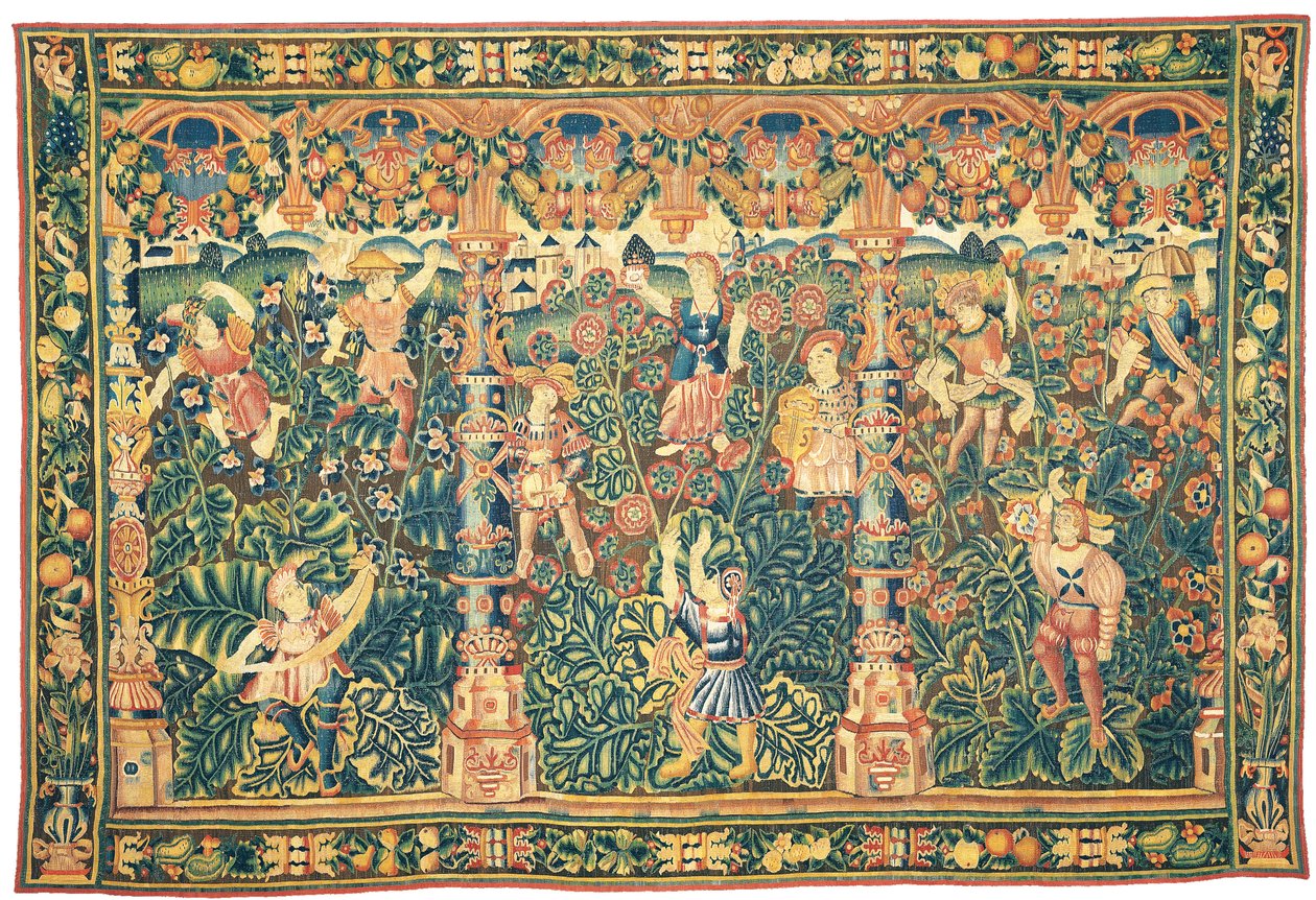 Eksoottinen vehreä kuvakudos, mahdollisesti Tournai, 1500-luvun ensimmäinen puolisko tekijältä Franco Flemish School