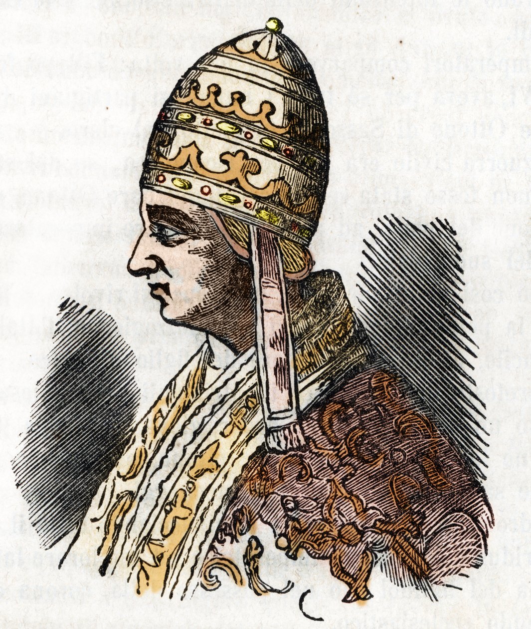 Keskiaika: Paavi Celestinus III:n (Celestine, Celestinus tai Caelestinus) (1191-1198) esitys Vatikaanin mysteereistä” Franco Mistrali tekijältä Franco Mistrali