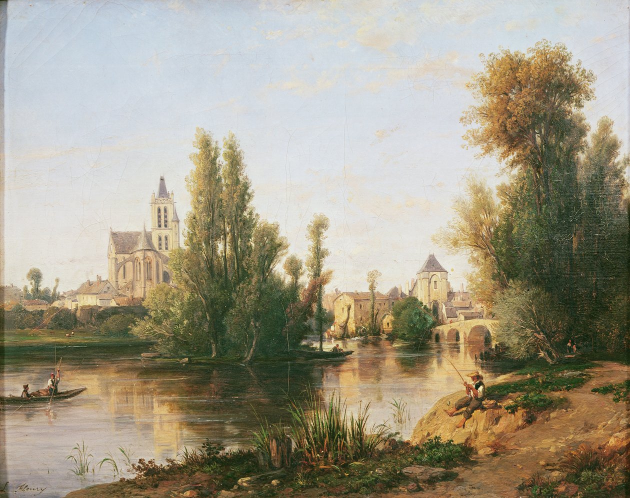 Moret-sur-Loing tekijältä Francois Antoine Leon Fleury