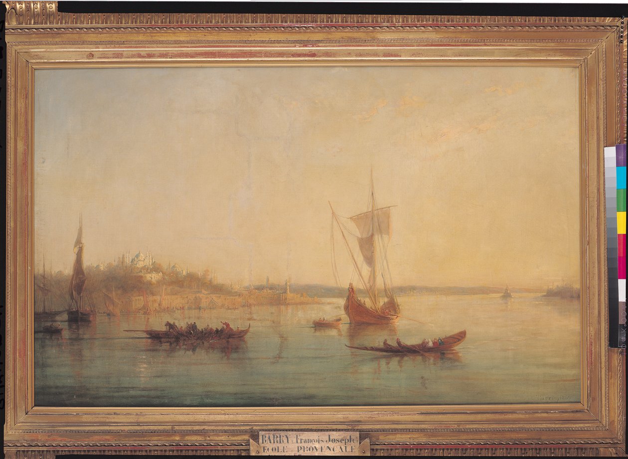 Bosporin suu Konstantinopolissa, 1869 tekijältä Francois Barry