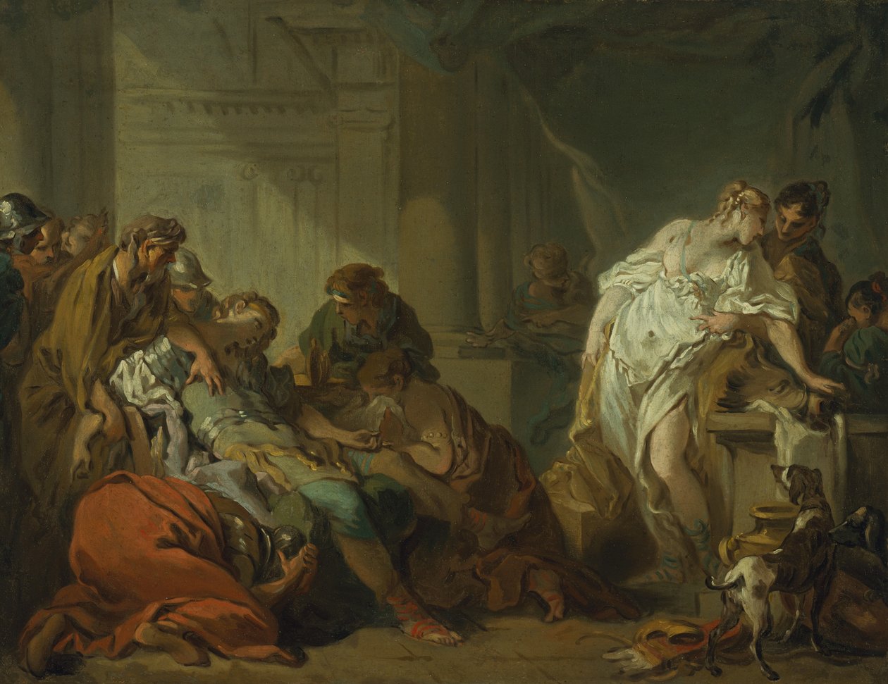 Meleagerin kuolema, noin 1727 tekijältä François Boucher