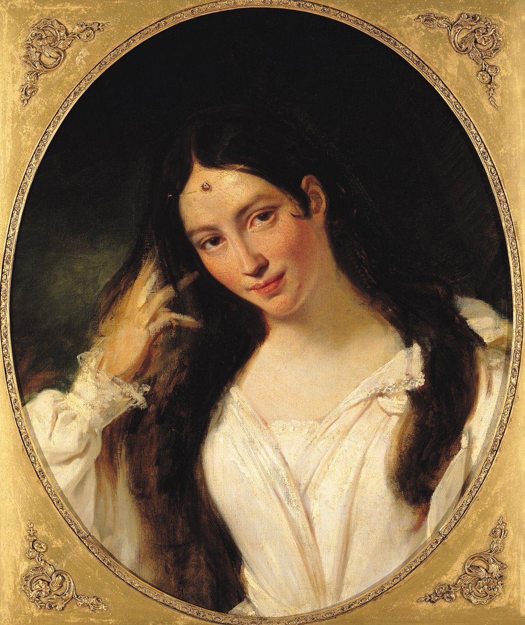 Muotokuva "La Malibranista" Desdemonan roolissa tekijältä Francois Bouchot