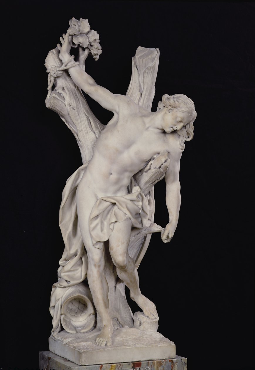 Pyhä Sebastian, 1712 (marmori) tekijältä Francois Coudray