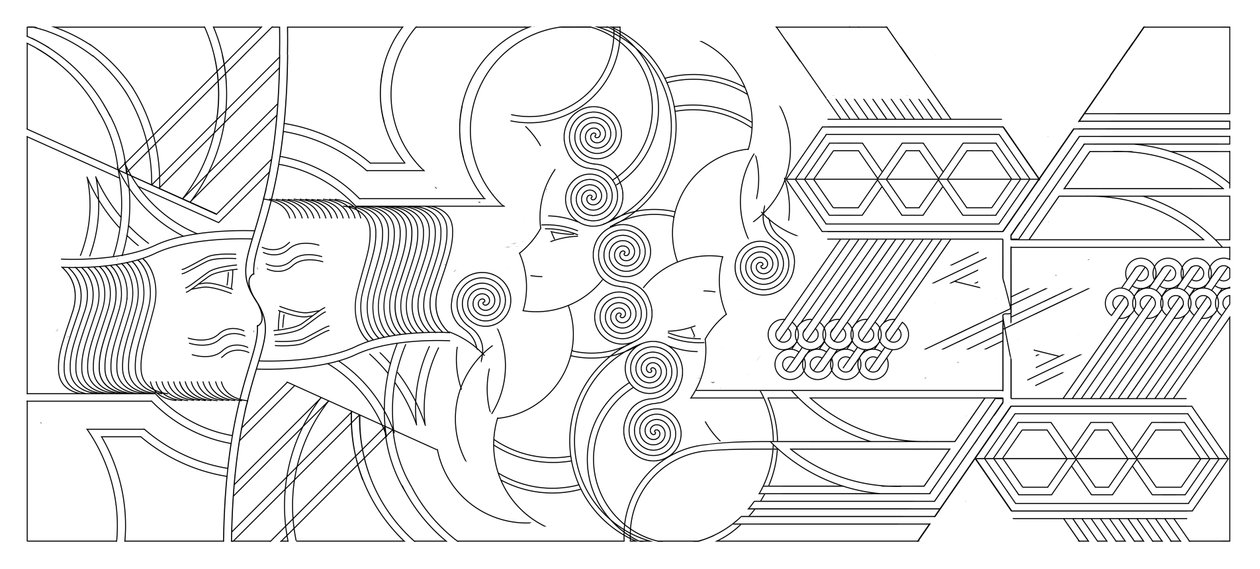 In a Feydeau, 2015, (digitaalinen maalaus) tekijältä Francois Domain