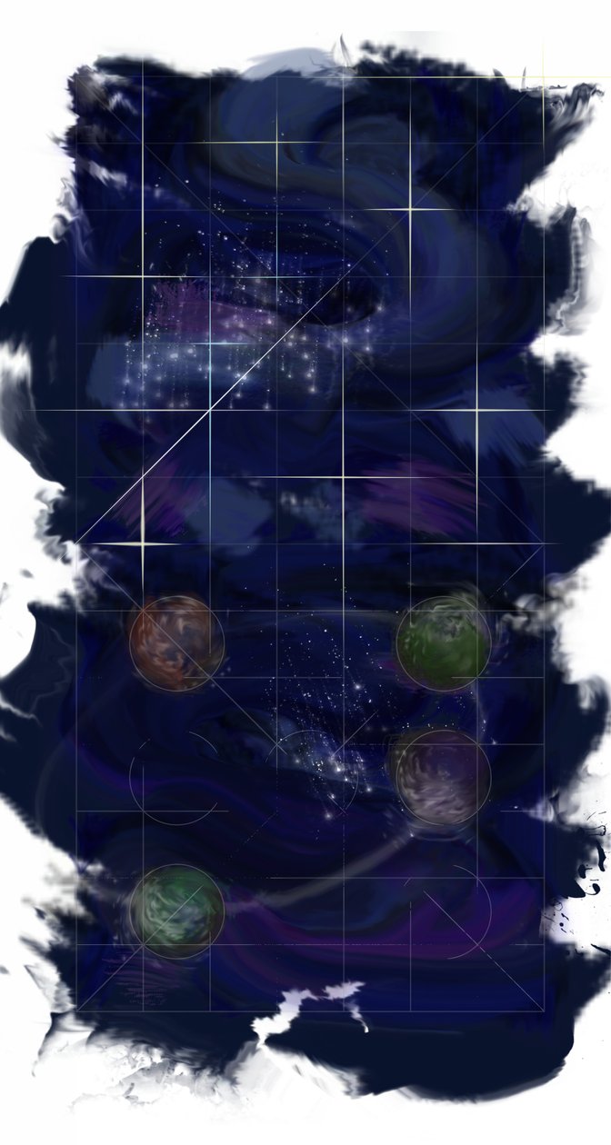 Genesis Day 4: Stars, 2014, (digitaalinen maalaus) tekijältä Francois Domain