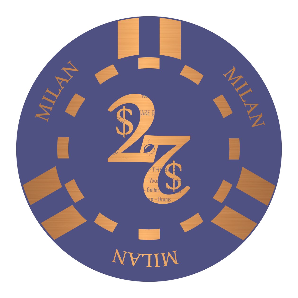 PokerChip 2 dollaria, 2015, digitaalinen tekijältä Francois Domain