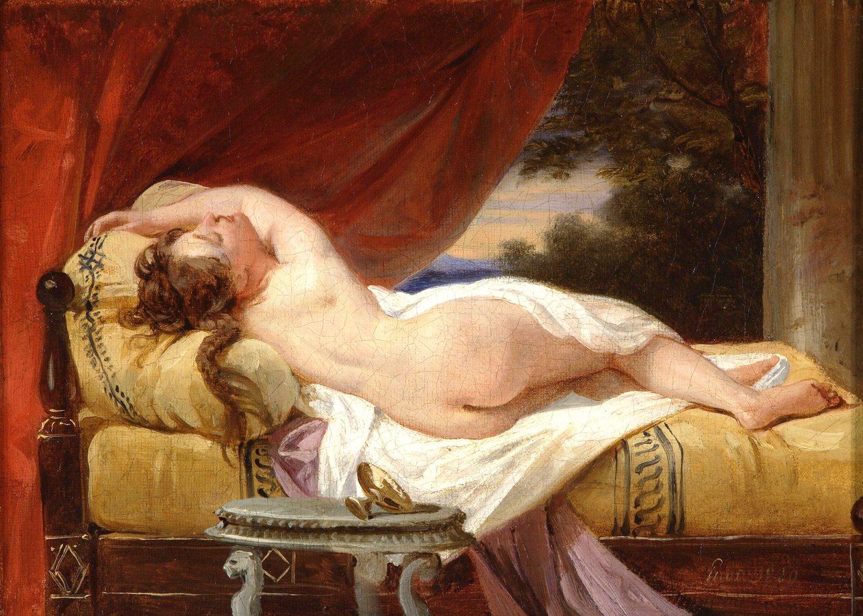 Odalisque, 1829 tekijältä Francois Edouard Picot