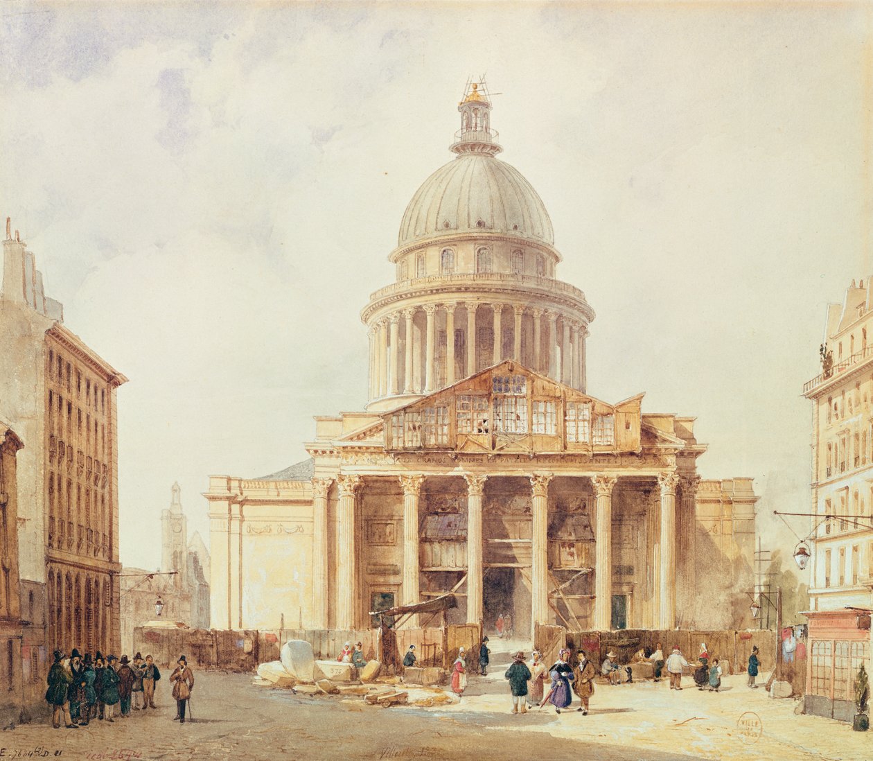 Pantheon vuonna 1835 tekijältä Francois Etienne Villeret