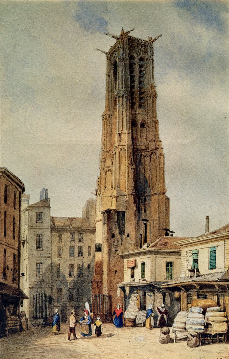 Tour Saint-Jacques tekijältä Francois Etienne Villeret