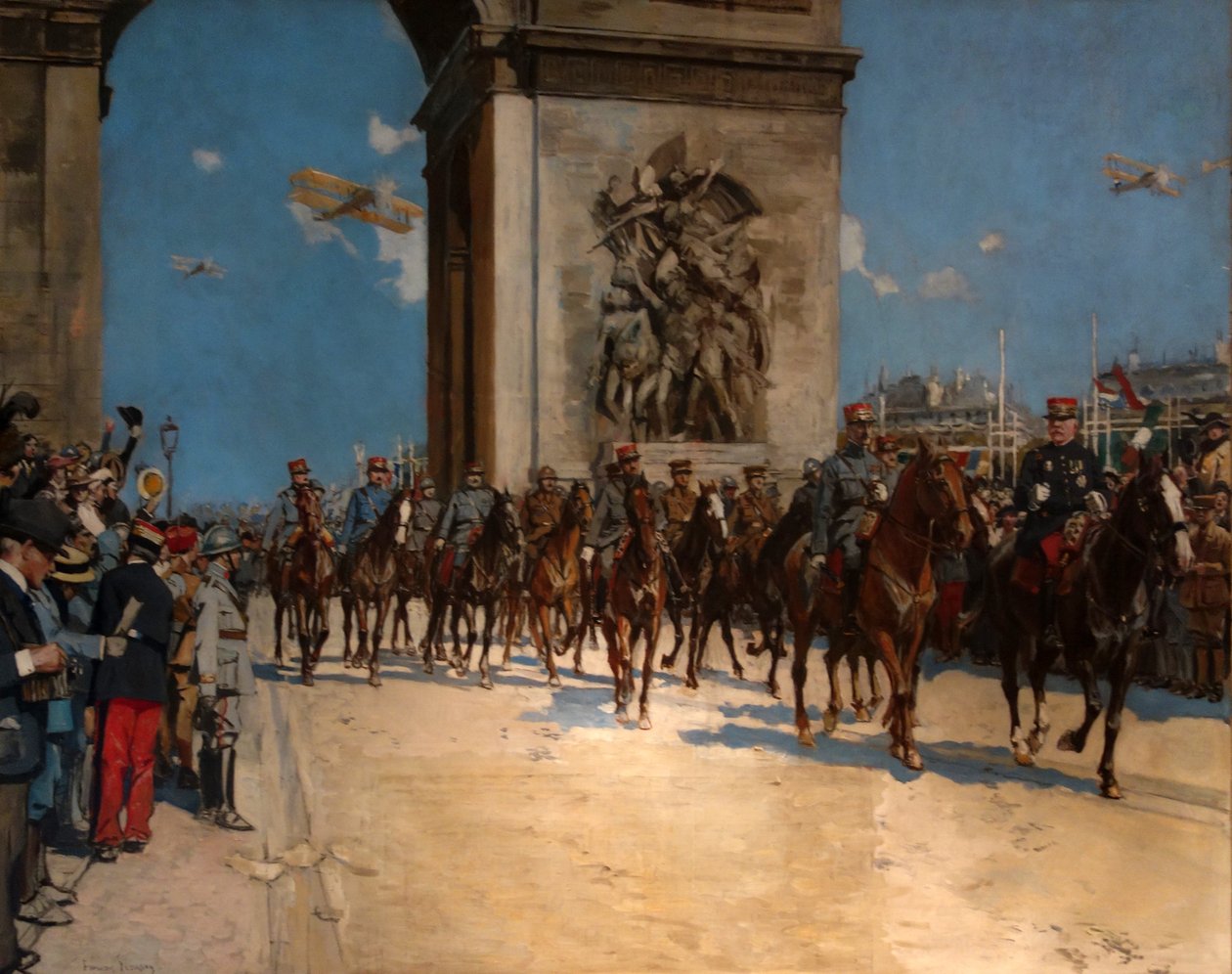 Le defile de la Victoire, le 14. heinäkuuta 1919n tekijältä Francois Flameng