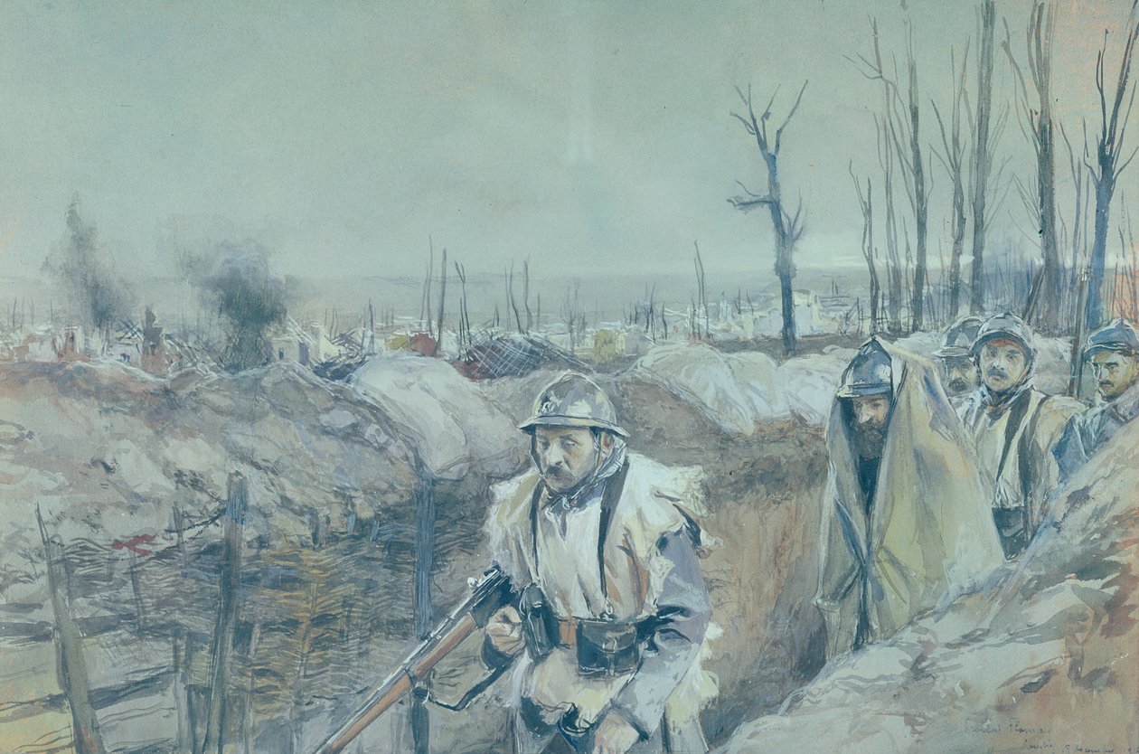 Kaivanto Artoisissa, 1915-1916 tekijältä Francois Flameng