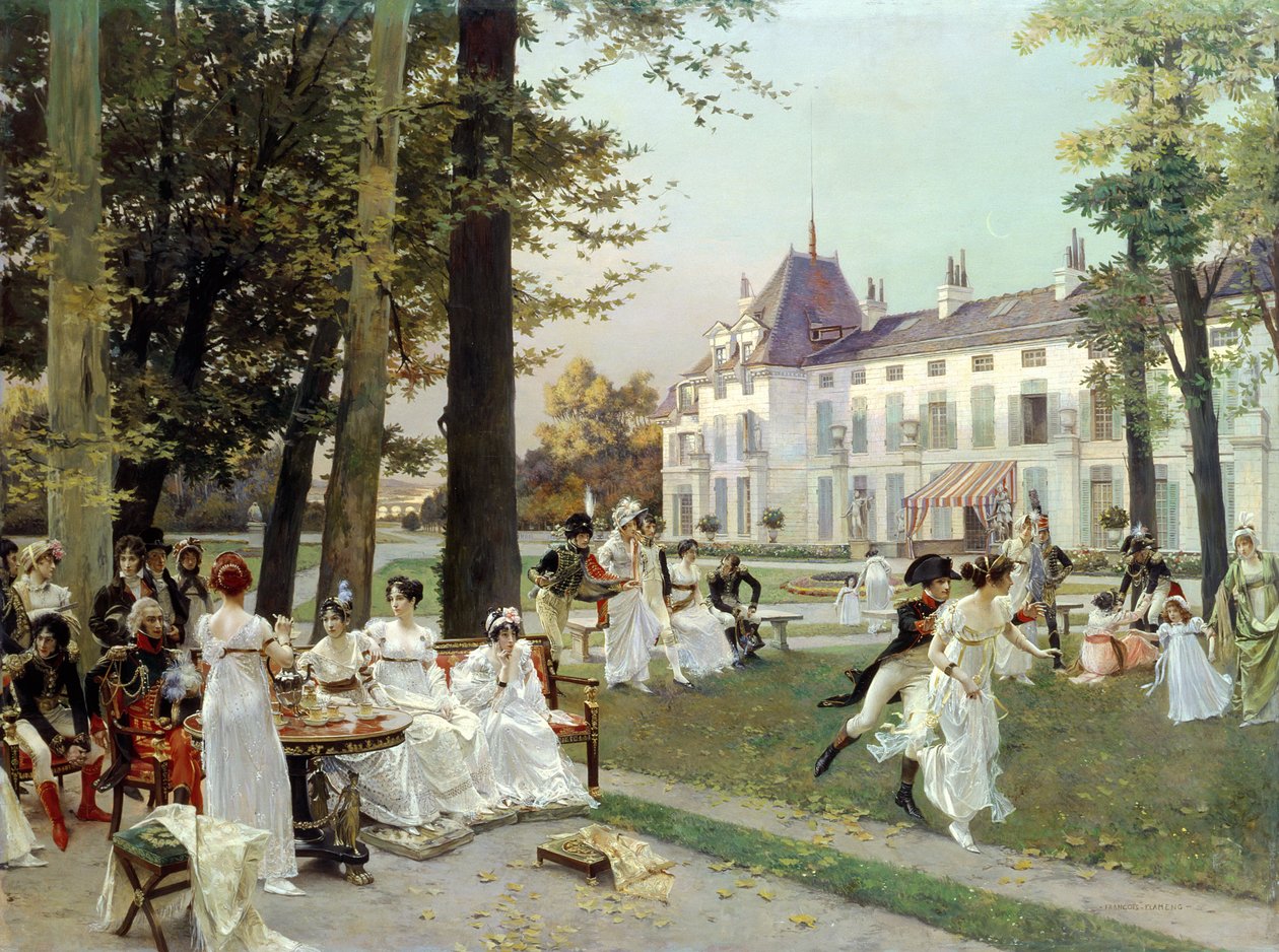Vastaanotto Malmaisonissa, 1802 tekijältä Francois Flameng