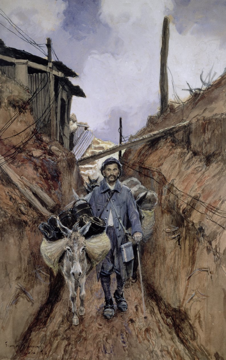 Aasi, Somme, 1916 tekijältä Francois Flameng