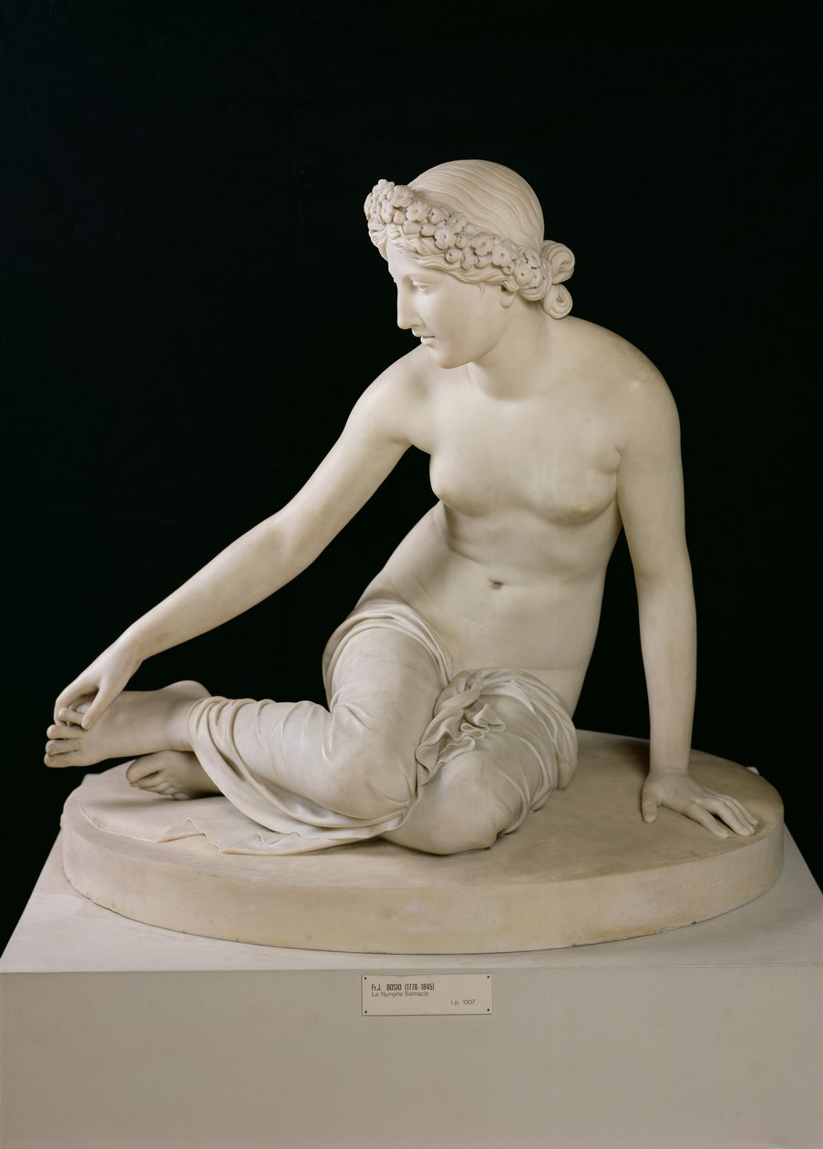 Nymfi Salmacis, 1826 (marmori) tekijältä Francois Joseph Bosio
